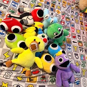 11 Rainbow friends Colorful Plush Monster Toy Set